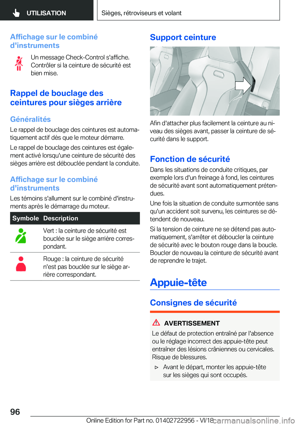 BMW M4 2019  Notices Demploi (in French) �A�f�f�i�c�h�a�g�e��s�u�r��l�e��c�o�m�b�i�n�é
�d�'�i�n�s�t�r�u�m�e�n�t�s
�U�n��m�e�s�s�a�g�e��C�h�e�c�k�-�C�o�n�t�r�o�l��s�'�a�f�f�i�c�h�e�.
�C�o�n�t�r�