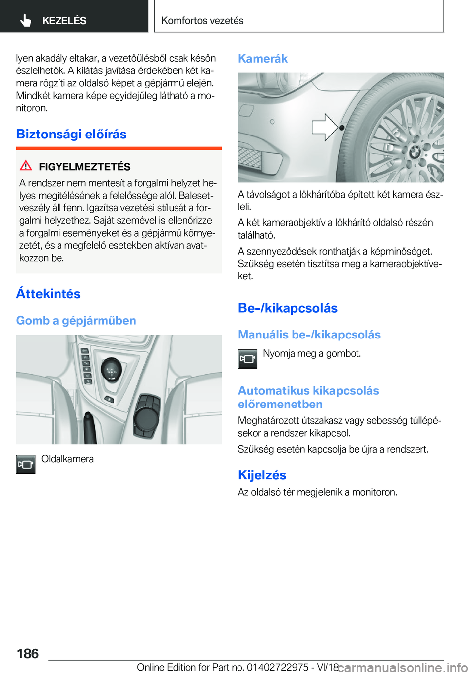 BMW M4 2019  Kezelési útmutató (in Hungarian) �l�y�e�n��a�k�a�d�