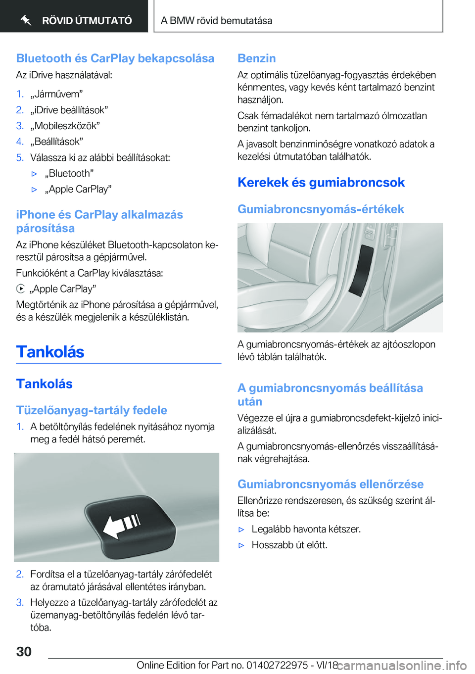 BMW M4 2019  Kezelési útmutató (in Hungarian) �B�l�u�e�t�o�o�t�h��