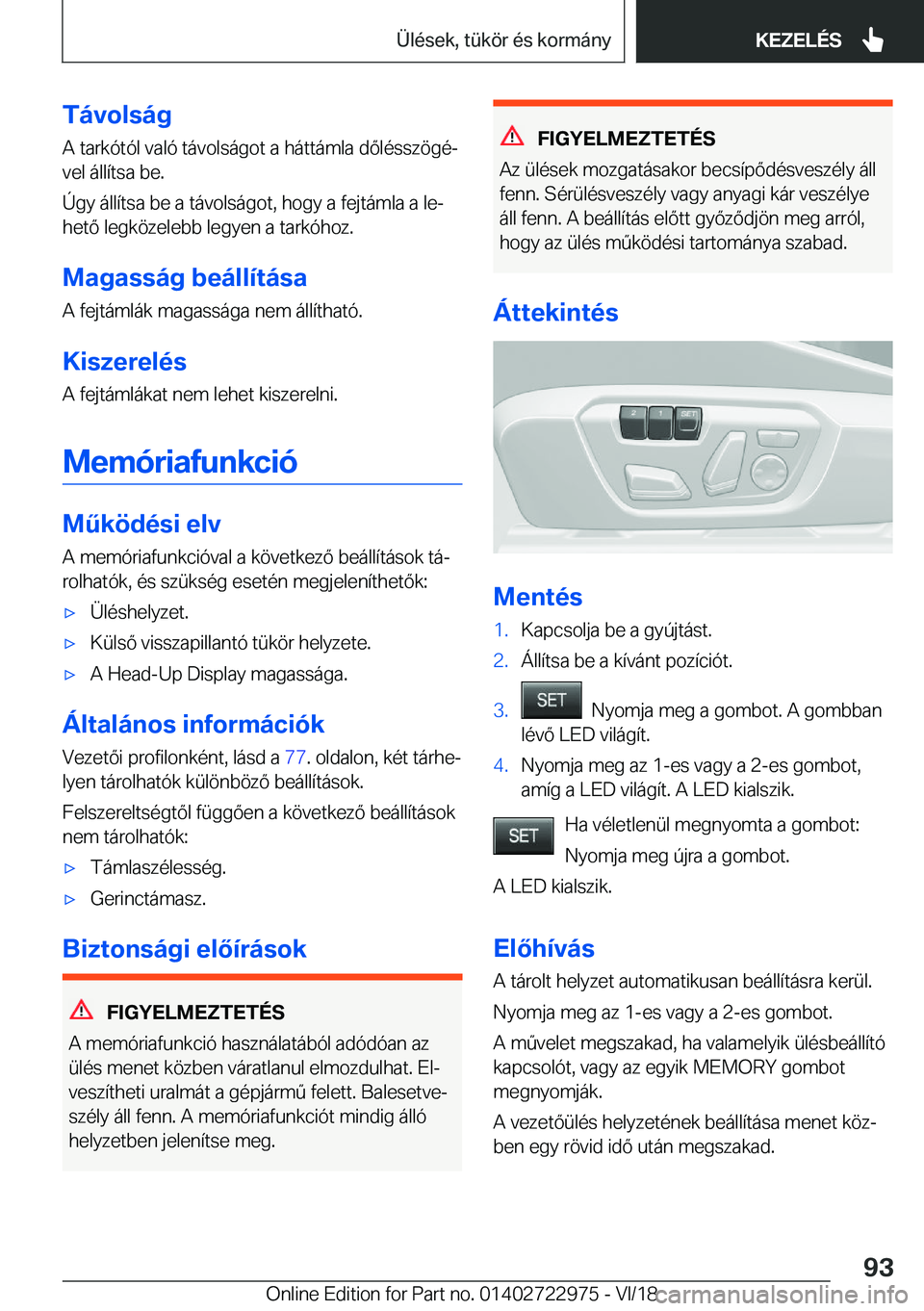 BMW M4 2019  Kezelési útmutató (in Hungarian) �T�