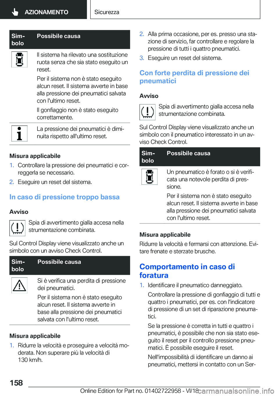 BMW M4 2019  Libretti Di Uso E manutenzione (in Italian) �S�i�mj
�b�o�l�o�P�o�s�s�i�b�i�l�e��c�a�u�s�a�I�l��s�i�s�t�e�m�a��h�a��r�i�l�e�v�a�t�o��u�n�a��s�o�s�t�i�t�u�z�i�o�n�e
�r�u�o�t�a��s�e�n�z�a��c�h�e��s�i�a��s�t�a�t�o��e�s�e�g�u�i�t�o��u�n