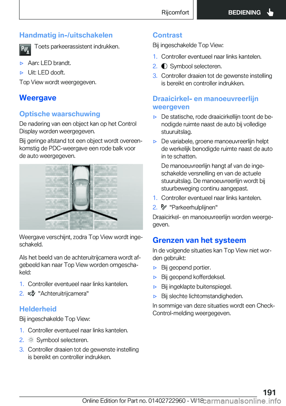 BMW M4 2019  Instructieboekjes (in Dutch) �H�a�n�d�m�a�t�i�g��i�n�-�/�u�i�t�s�c�h�a�k�e�l�e�n�T�o�e�t�s��p�a�r�k�e�e�r�a�s�s�i�s�t�e�n�t��i�n�d�r�u�k�k�e�n�.'x�A�a�n�:��L�E�D��b�r�a�n�d�t�.'x�U�i�t�:��L�E�D��d�o�o�f�t�.
�T�o�p�
