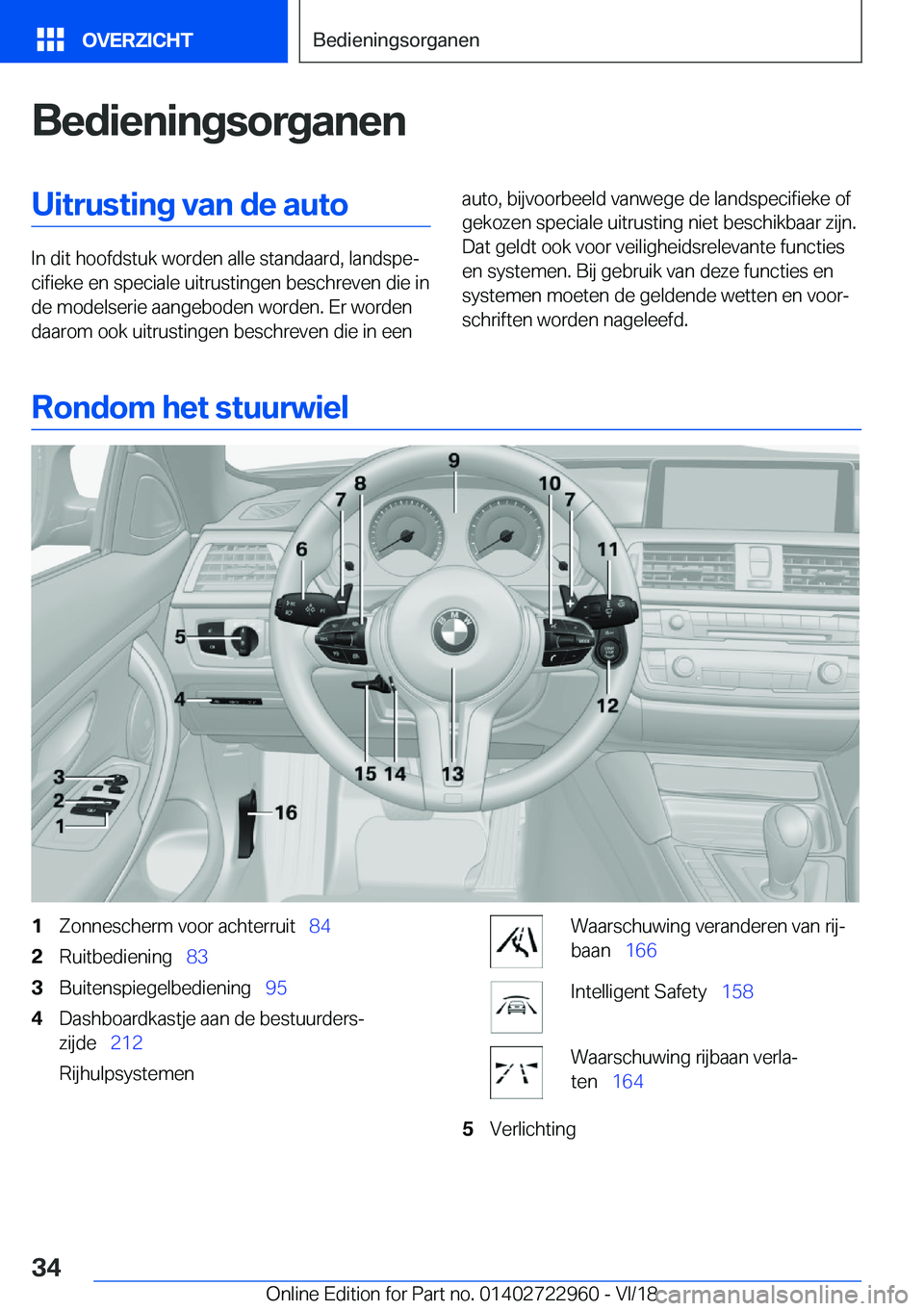 BMW M4 2019  Instructieboekjes (in Dutch) �B�e�d�i�e�n�i�n�g�s�o�r�g�a�n�e�n�U�i�t�r�u�s�t�i�n�g��v�a�n��d�e��a�u�t�o
�I�n��d�i�t��h�o�o�f�d�s�t�u�k��w�o�r�d�e�n��a�l�l�e��s�t�a�n�d�a�a�r�d�,��l�a�n�d�s�p�ej�c�i�f�i�e�k�e��e�n��s�