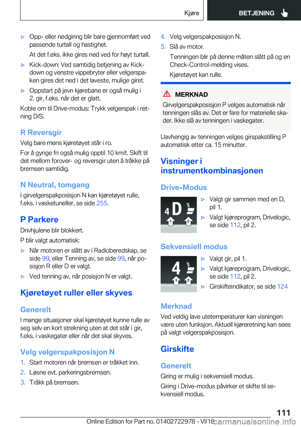 BMW M4 2019  InstruksjonsbØker (in Norwegian) 'x�O�p�p�-��e�l�l�e�r��n�e�d�g�i�r�i�n�g��b�l�i�r��b�a�r�e��g�j�e�n�n�o�m�f�