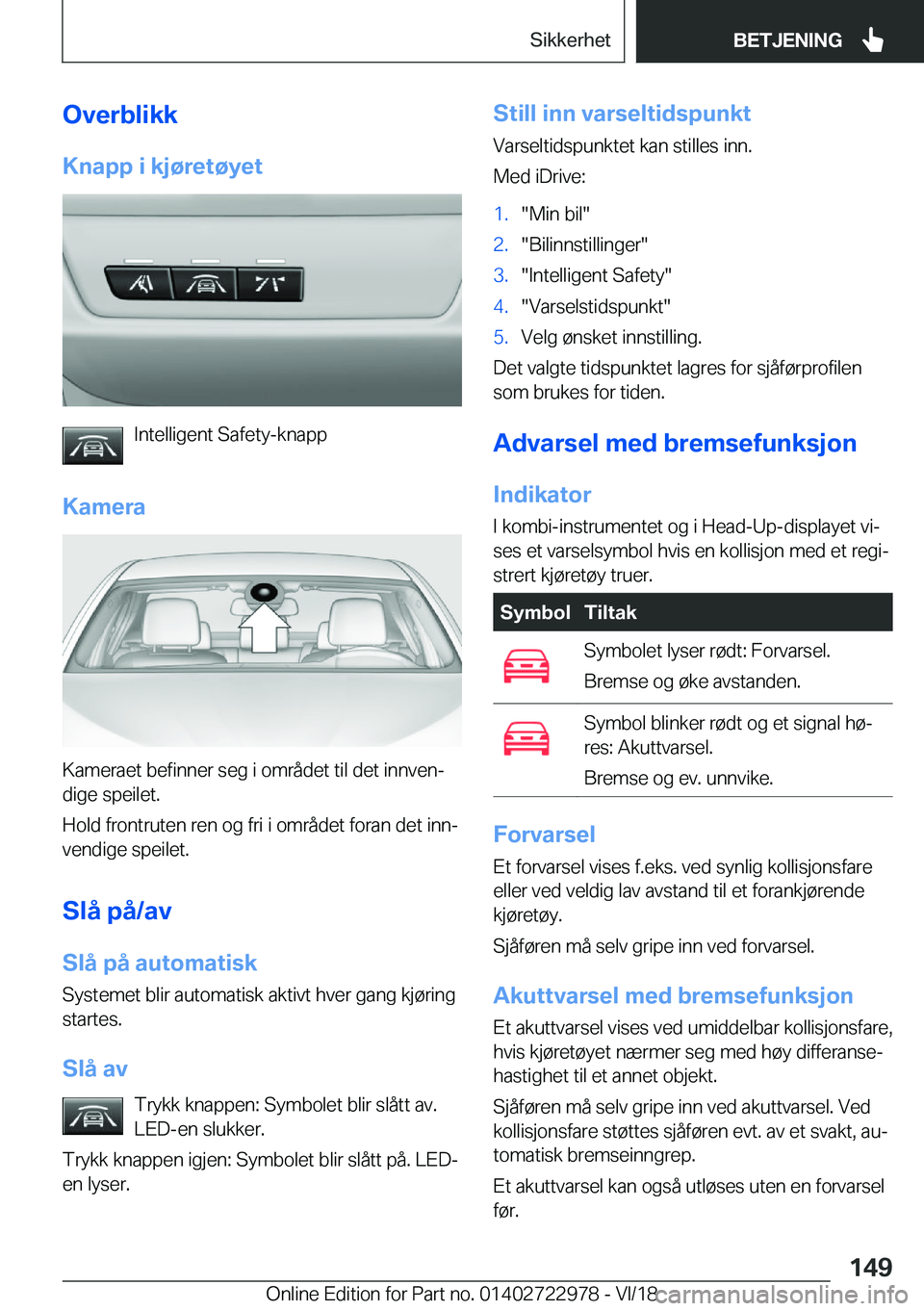 BMW M4 2019  InstruksjonsbØker (in Norwegian) �O�v�e�r�b�l�i�k�k�K�n�a�p�p��i��k�j�