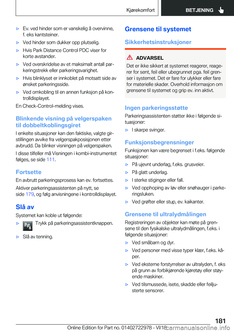 BMW M4 2019  InstruksjonsbØker (in Norwegian) 'x�E�v�.��v�e�d��h�i�n�d�e�r��s�o�m��e�r��v�a�n�s�k�e�l�i�g��å��o�v�e�r�v�i�n�n�e�,
�f�.��e�k�s��k�a�n�t�s�t�e�i�n�e�r�.'x�V�e�d��h�i�n�d�e�r��s�o�m��d�u�k�k�e�r��o�p�p��p�l�u�t