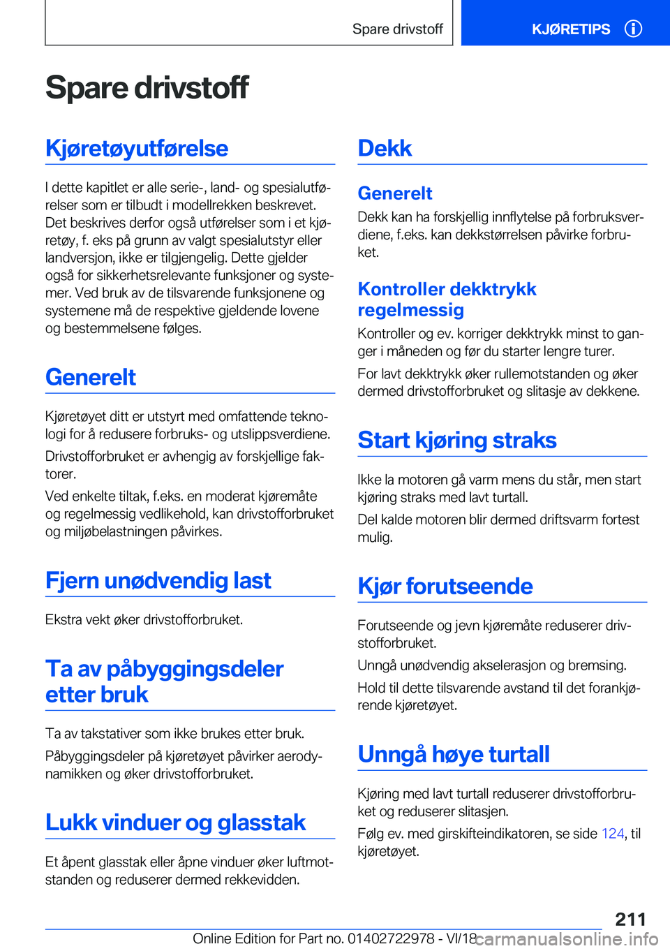 BMW M4 2019  InstruksjonsbØker (in Norwegian) �S�p�a�r�e��d�r�i�v�s�t�o�f�f�K�j�