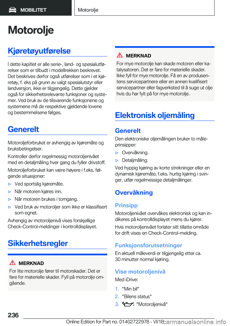 BMW M4 2019  InstruksjonsbØker (in Norwegian) �M�o�t�o�r�o�l�j�e�K�j�