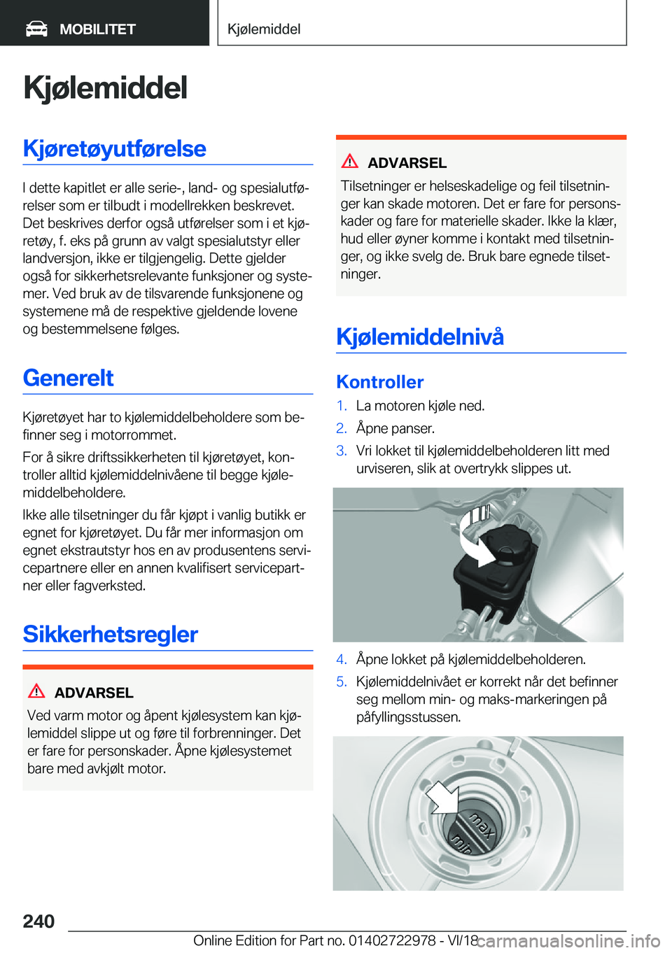 BMW M4 2019  InstruksjonsbØker (in Norwegian) �K�j�