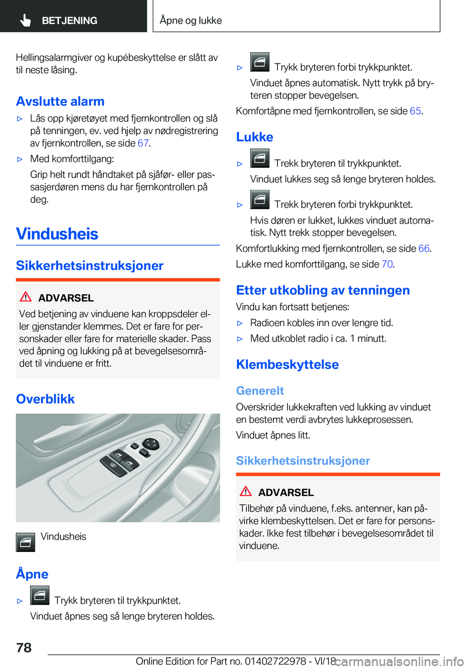BMW M4 2019  InstruksjonsbØker (in Norwegian) �H�e�l�l�i�n�g�s�a�l�a�r�m�g�i�v�e�r��o�g��k�u�p�
