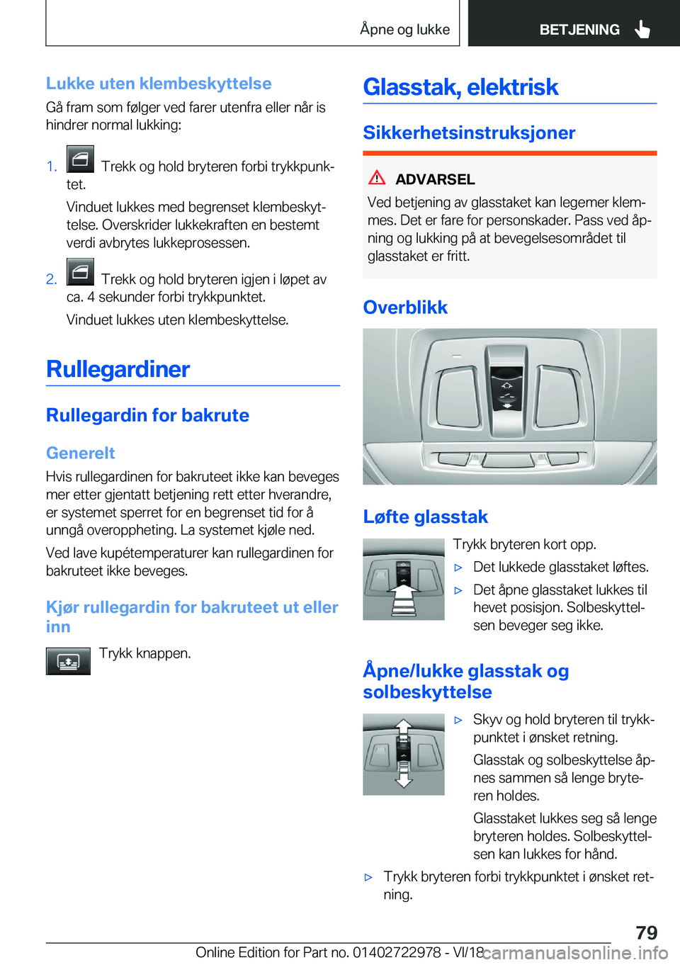 BMW M4 2019  InstruksjonsbØker (in Norwegian) �L�u�k�k�e��u�t�e�n��k�l�e�m�b�e�s�k�Z�t�t�e�l�s�e
�G�å��f�r�a�m��s�o�m��f�