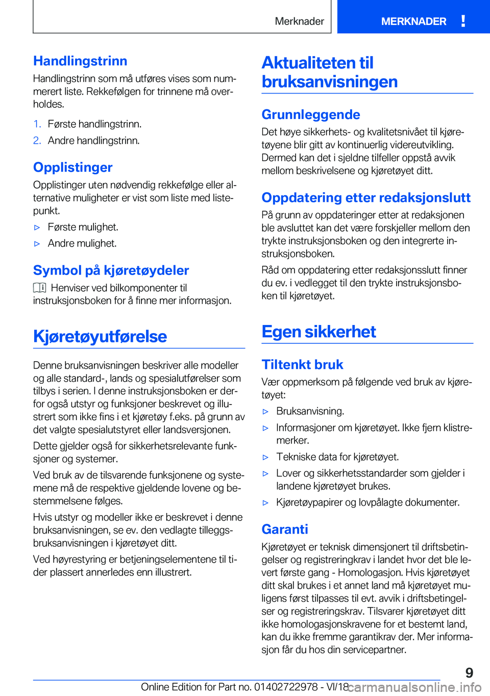 BMW M4 2019  InstruksjonsbØker (in Norwegian) �H�a�n�d�l�i�n�g�s�t�r�i�n�n�H�a�n�d�l�i�n�g�s�t�r�i�n�n��s�o�m��m�å��u�t�f�