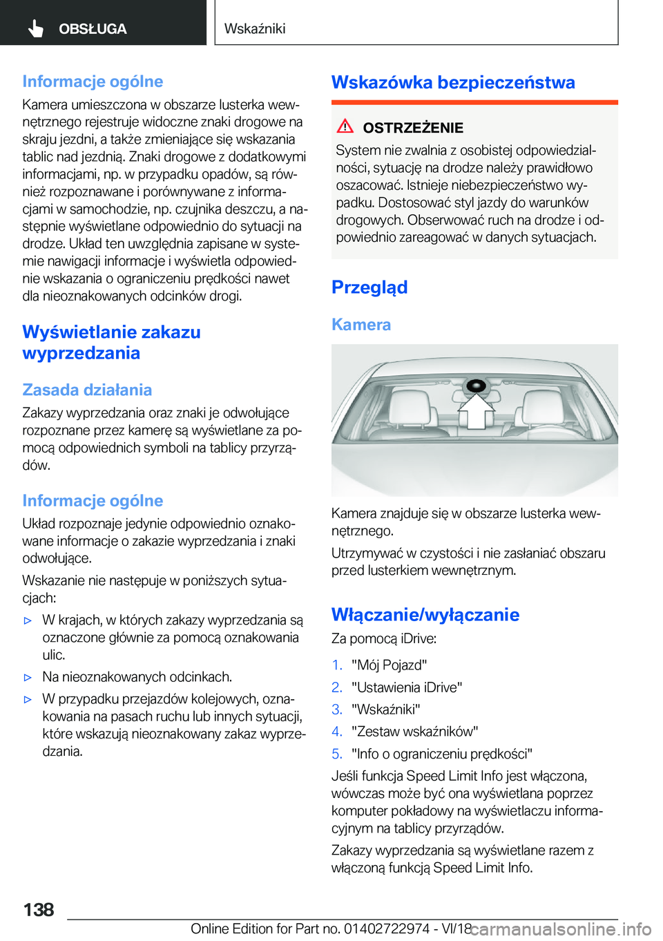 BMW M4 2019  Instrukcja obsługi (in Polish) �I�n�f�o�r�m�a�c�j�e��o�g�