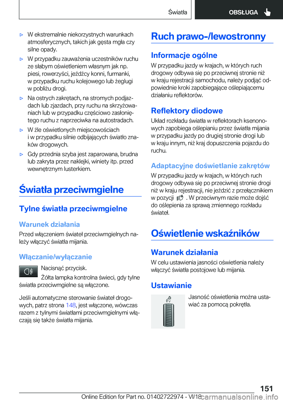 BMW M4 2019  Instrukcja obsługi (in Polish) 'x�W��e�k�s�t�r�e�m�a�l�n�i�e��n�i�e�k�o�r�z�y�s�t�n�y�c�h��w�a�r�u�n�k�a�c�h
�a�t�m�o�s�f�e�r�y�c�z�n�y�c�h�,��t�a�k�i�c�h��j�a�k��g�
