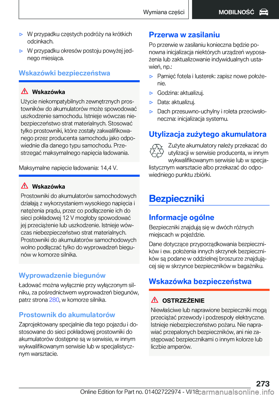 BMW M4 2019  Instrukcja obsługi (in Polish) 'x�W��p�r�z�y�p�a�d�k�u��c�z�