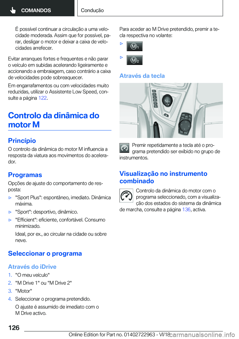 BMW M4 2019  Manual do condutor (in Portuguese) �