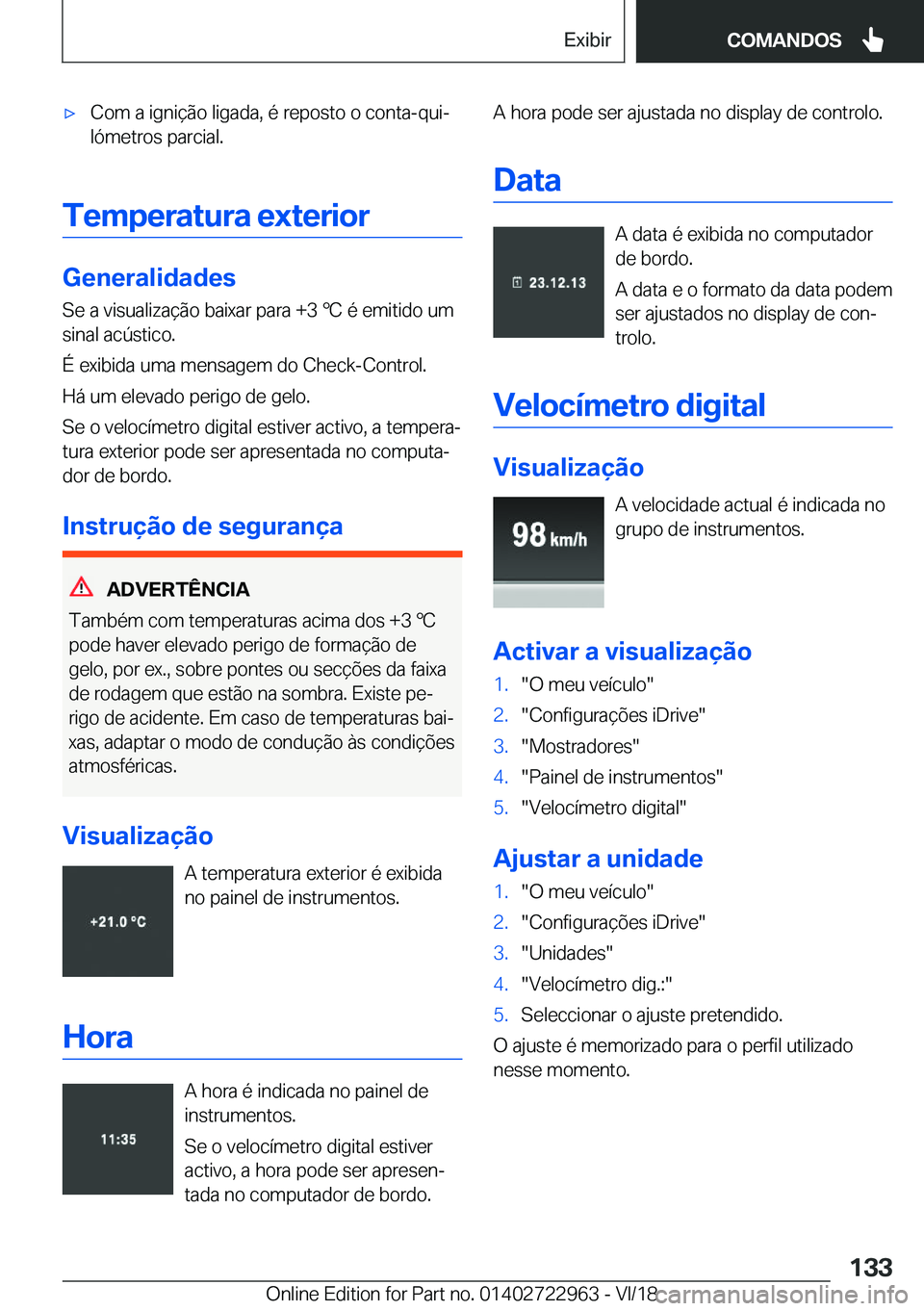 BMW M4 2019  Manual do condutor (in Portuguese) 'x�C�o�m��a��i�g�n�i�