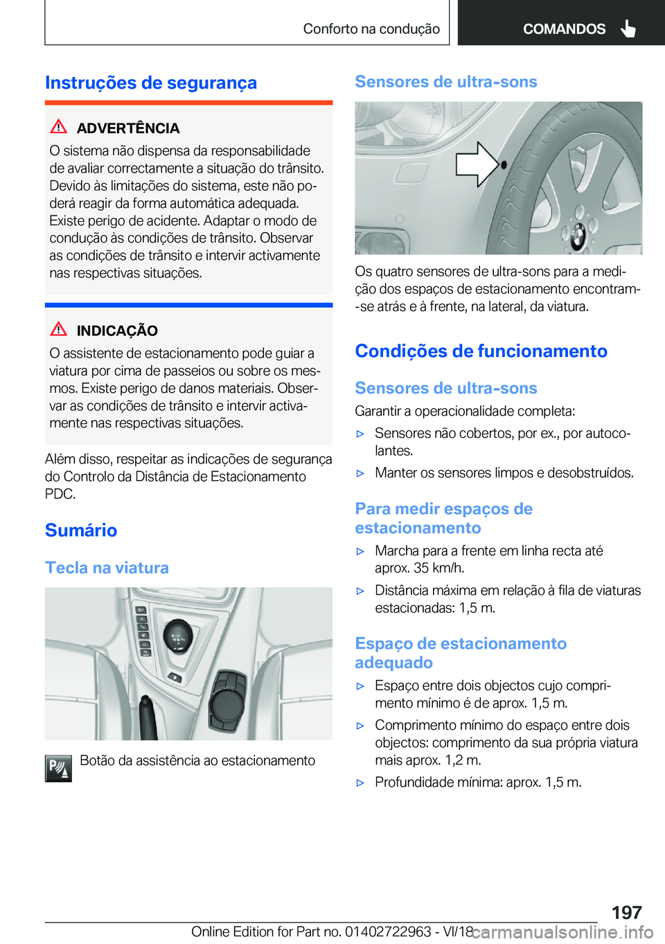 BMW M4 2019  Manual do condutor (in Portuguese) �I�n�s�t�r�u�