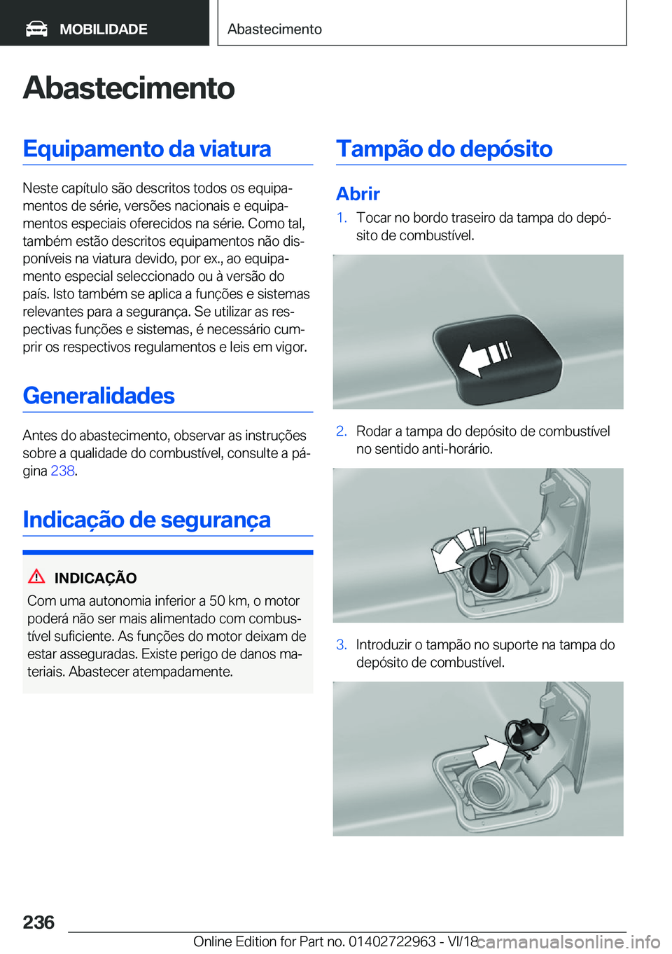 BMW M4 2019  Manual do condutor (in Portuguese) �A�b�a�s�t�e�c�i�m�e�n�t�o�E�q�u�i�p�a�m�e�n�t�o��d�a��v�i�a�t�u�r�a
�N�e�s�t�e��c�a�p�