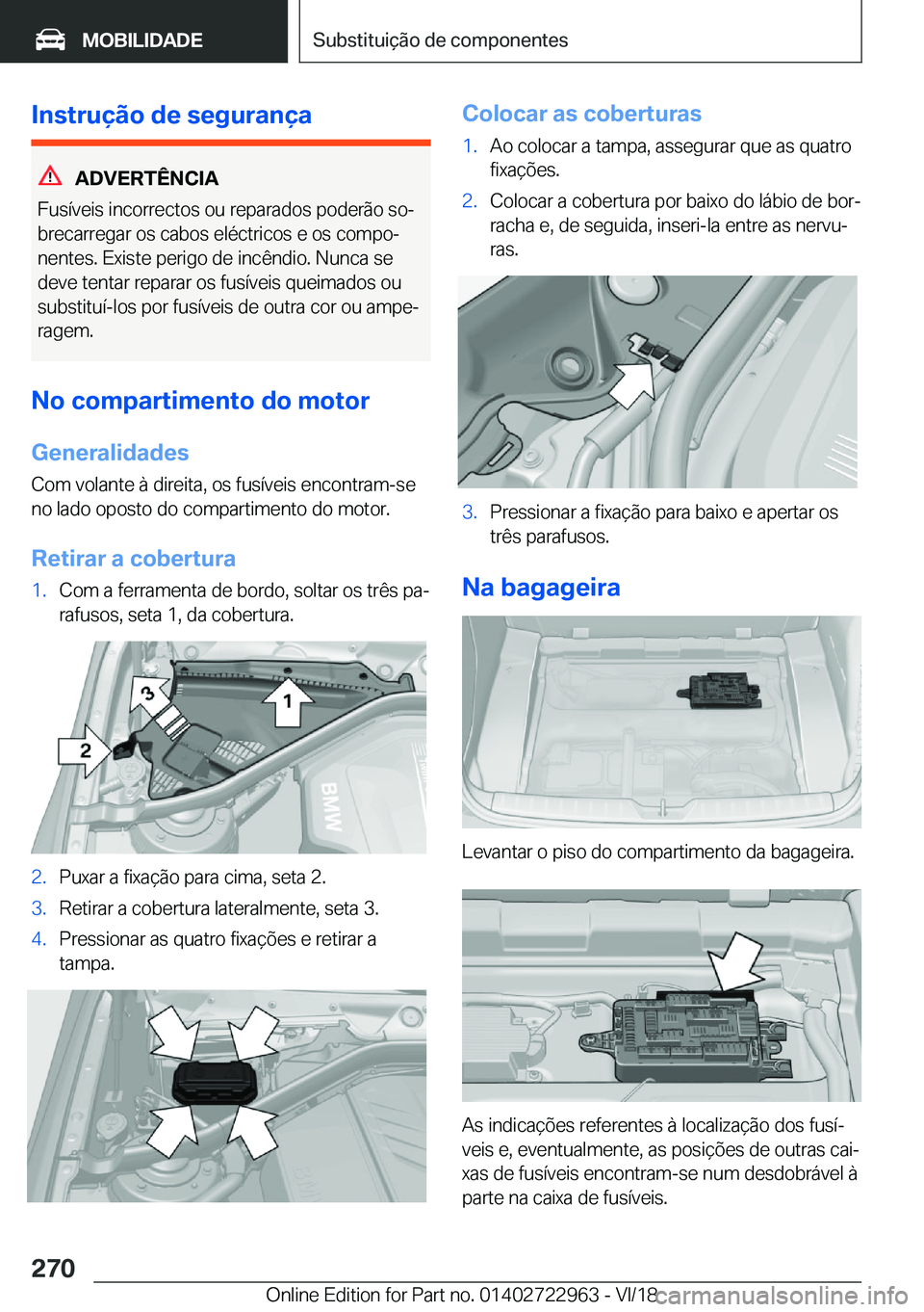 BMW M4 2019  Manual do condutor (in Portuguese) �I�n�s�t�r�u�