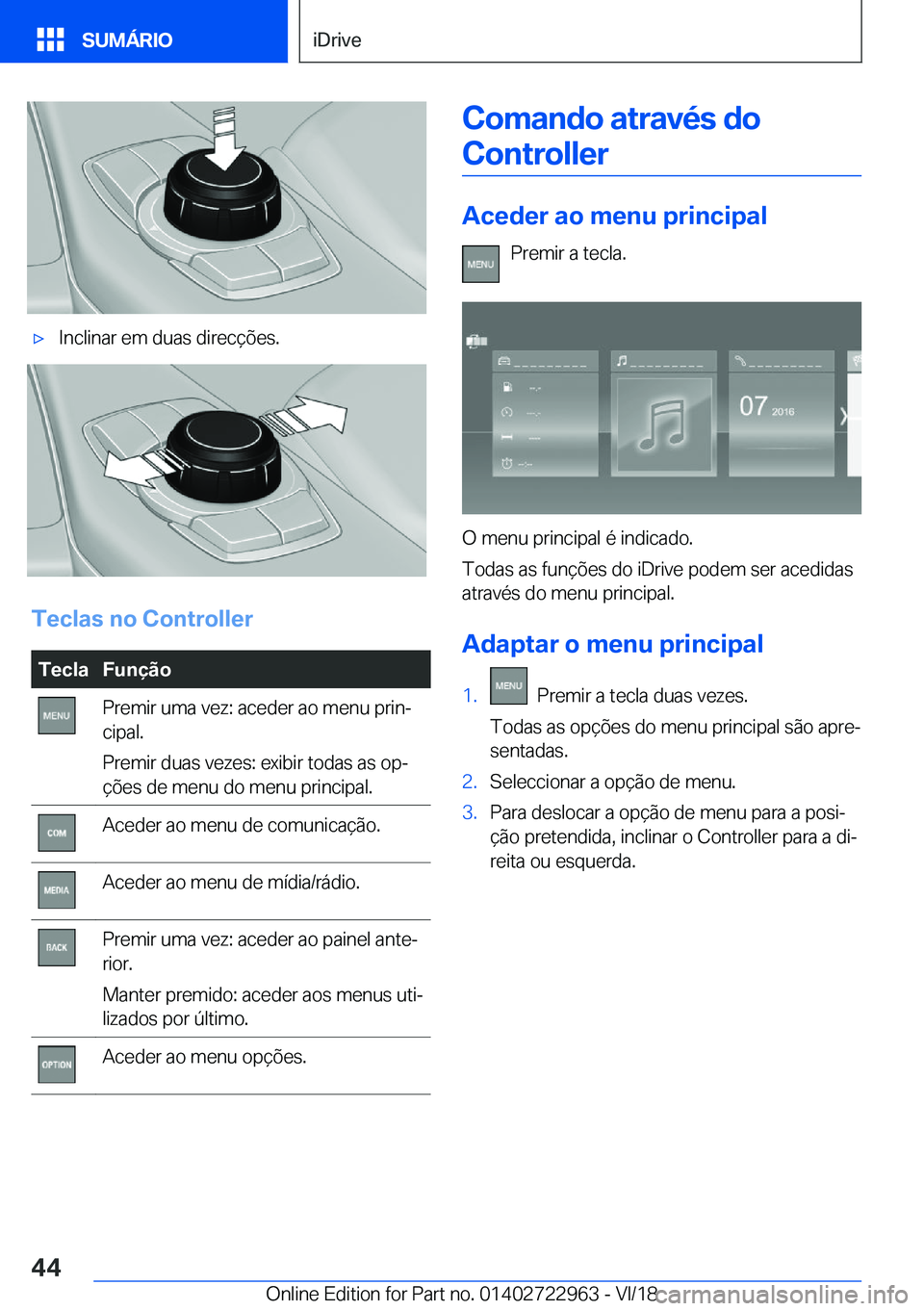 BMW M4 2019  Manual do condutor (in Portuguese) 'x�I�n�c�l�i�n�a�r��e�m��d�u�a�s��d�i�r�e�c�