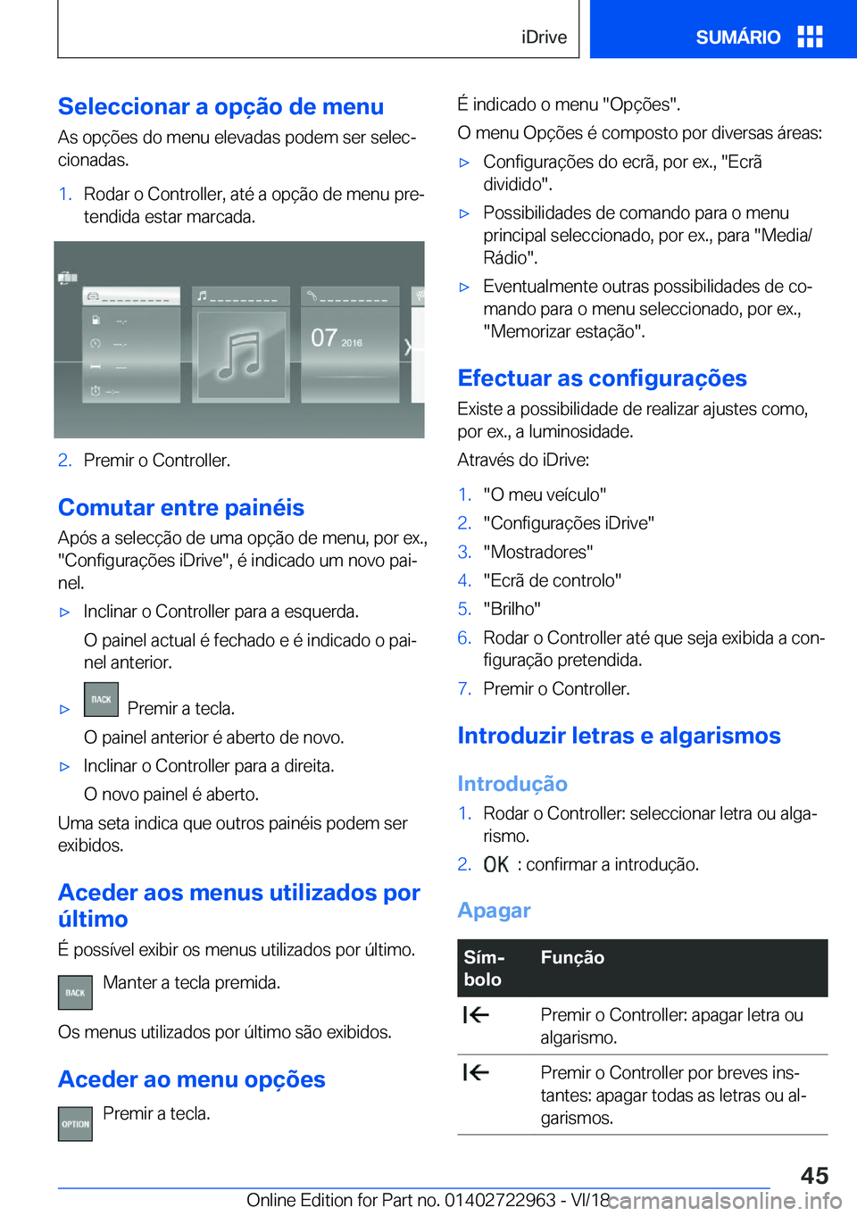 BMW M4 2019  Manual do condutor (in Portuguese) �S�e�l�e�c�c�i�o�n�a�r��a��o�p�