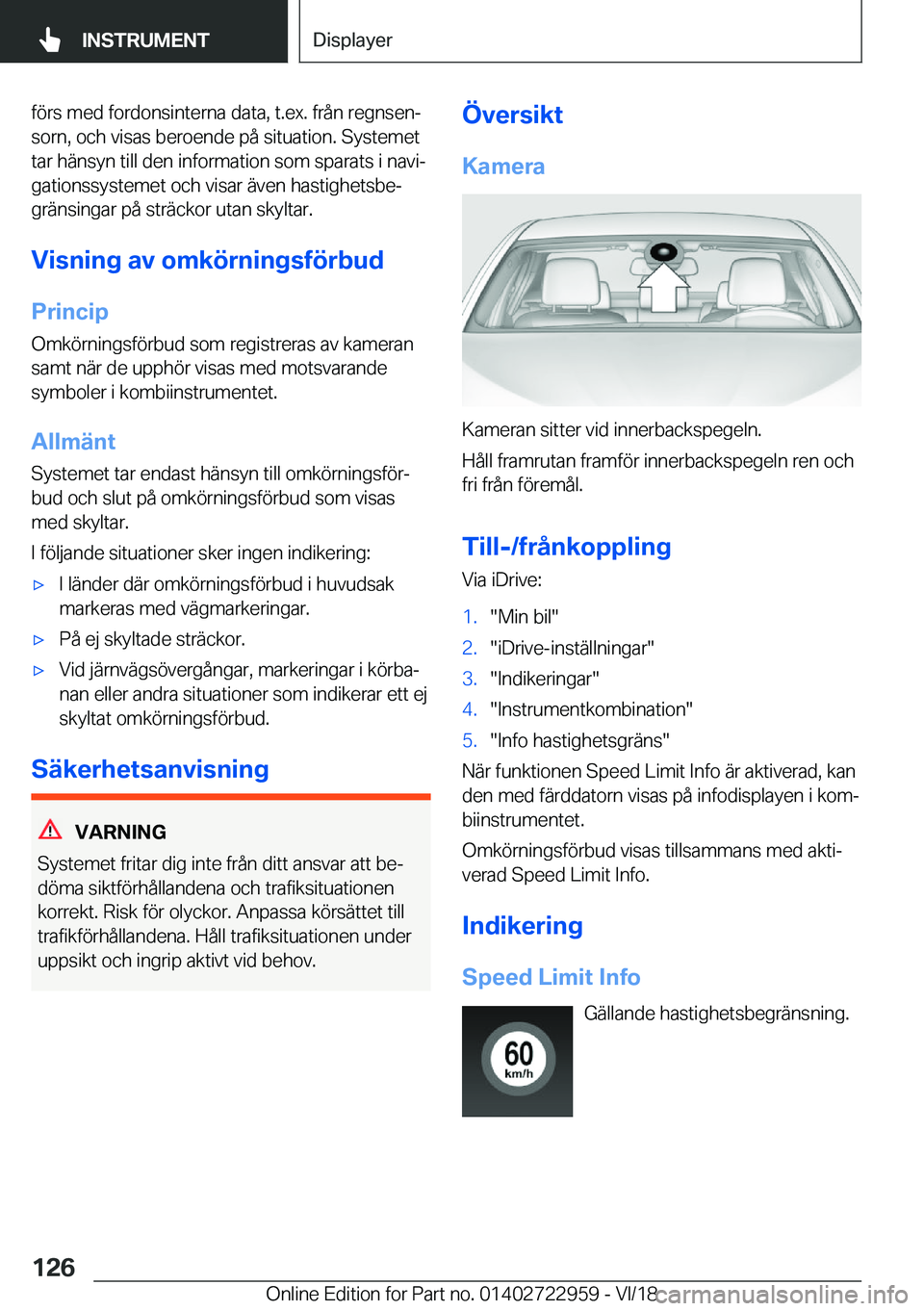 BMW M4 2019  InstruktionsbÖcker (in Swedish) �f�