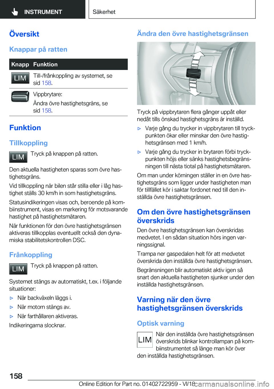 BMW M4 2019  InstruktionsbÖcker (in Swedish) �