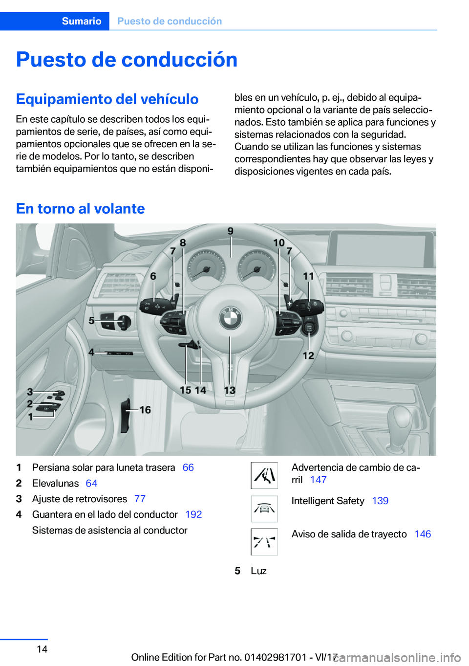 BMW M4 2018  Manuales de Empleo (in Spanish) �P�u�e�s�t�o��d�e��c�o�n�d�u�c�c�i�