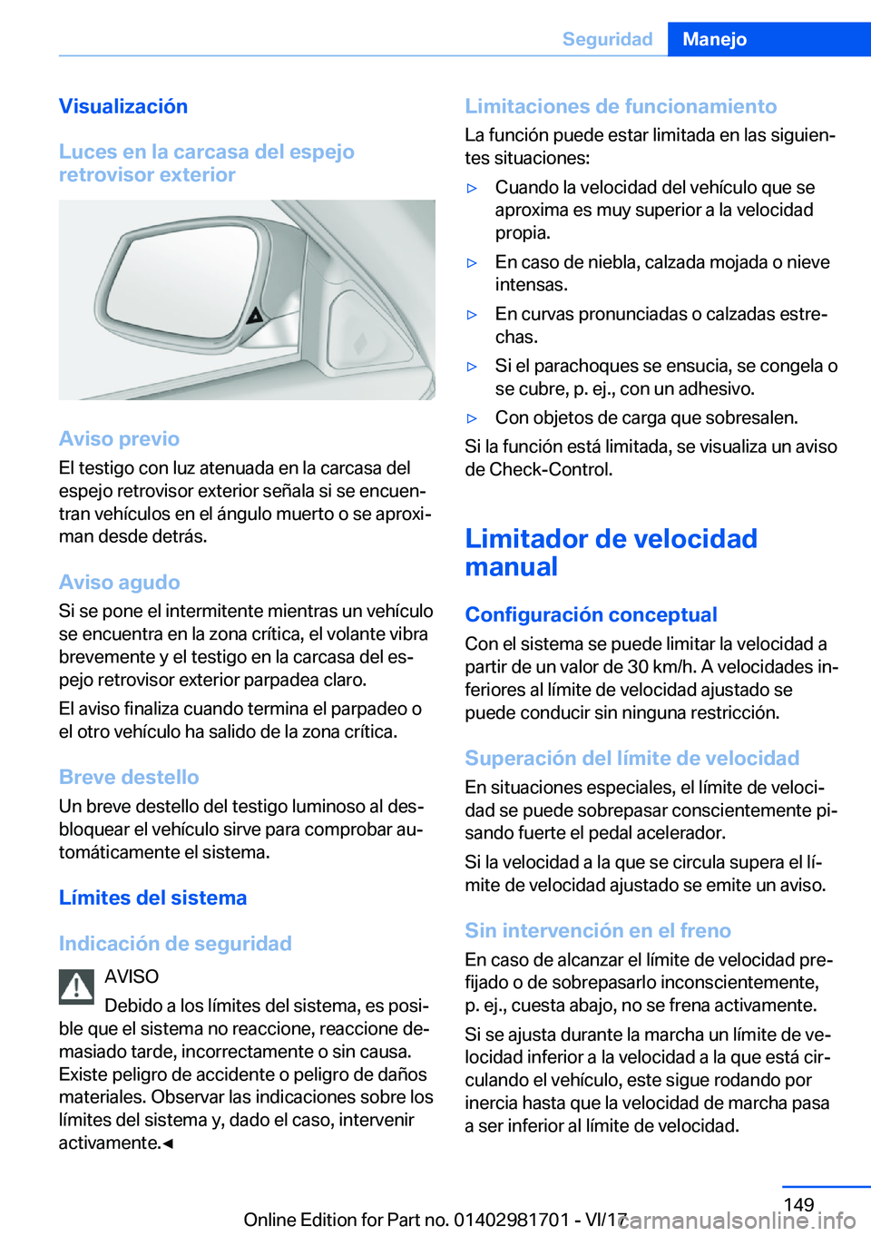 BMW M4 2018  Manuales de Empleo (in Spanish) �V�i�s�u�a�l�i�z�a�c�i�