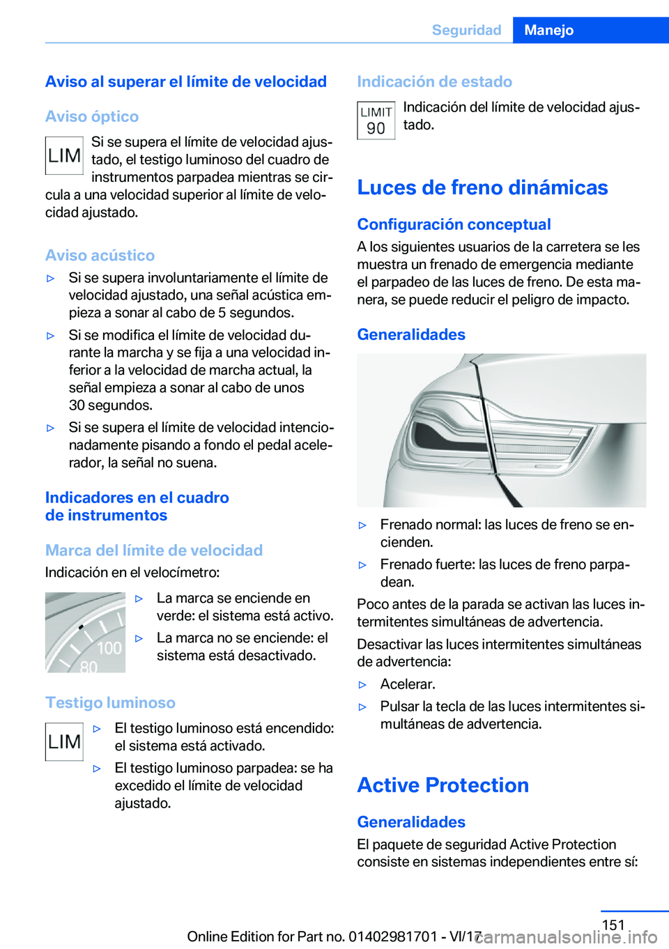 BMW M4 2018  Manuales de Empleo (in Spanish) �A�v�i�s�o��a�l��s�u�p�e�r�a�r��e�l��l�