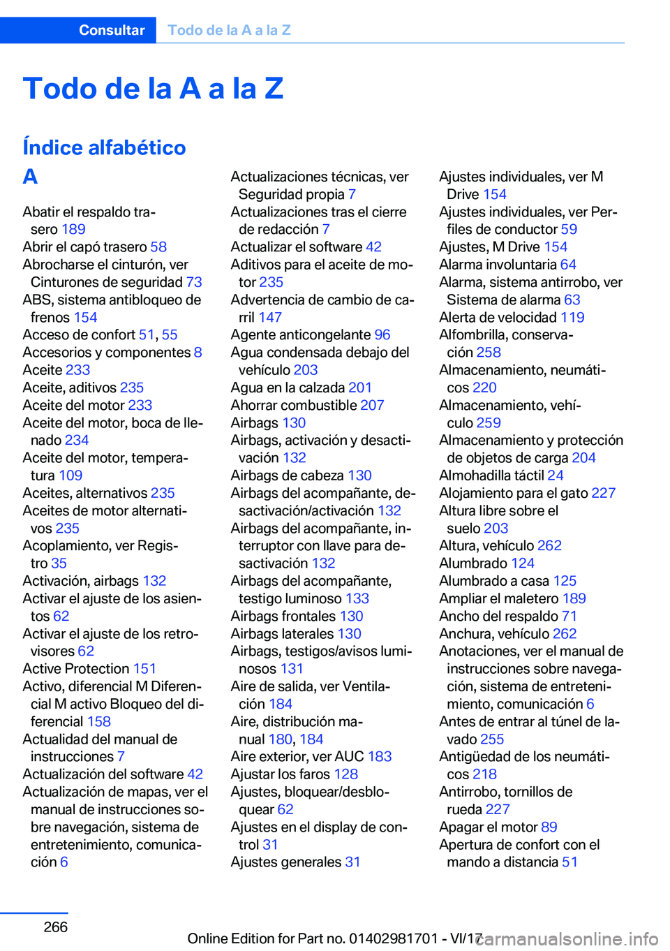 BMW M4 2018  Manuales de Empleo (in Spanish) �T�o�d�o��d�e��l�a��A��a��l�a��;
�