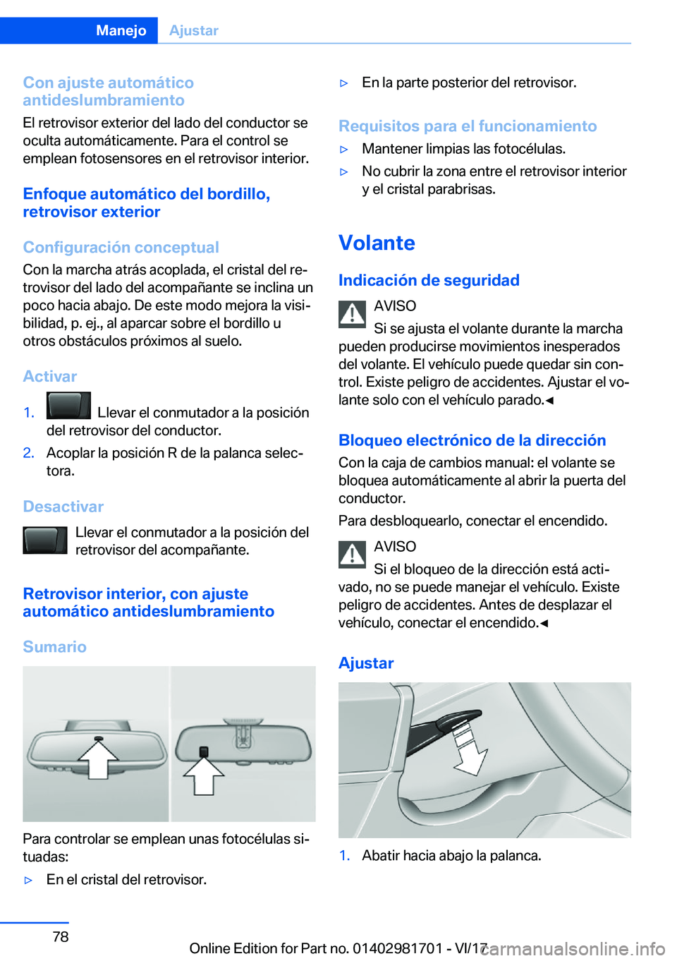 BMW M4 2018  Manuales de Empleo (in Spanish) �C�o�n��a�j�u�s�t�e��a�u�t�o�m�