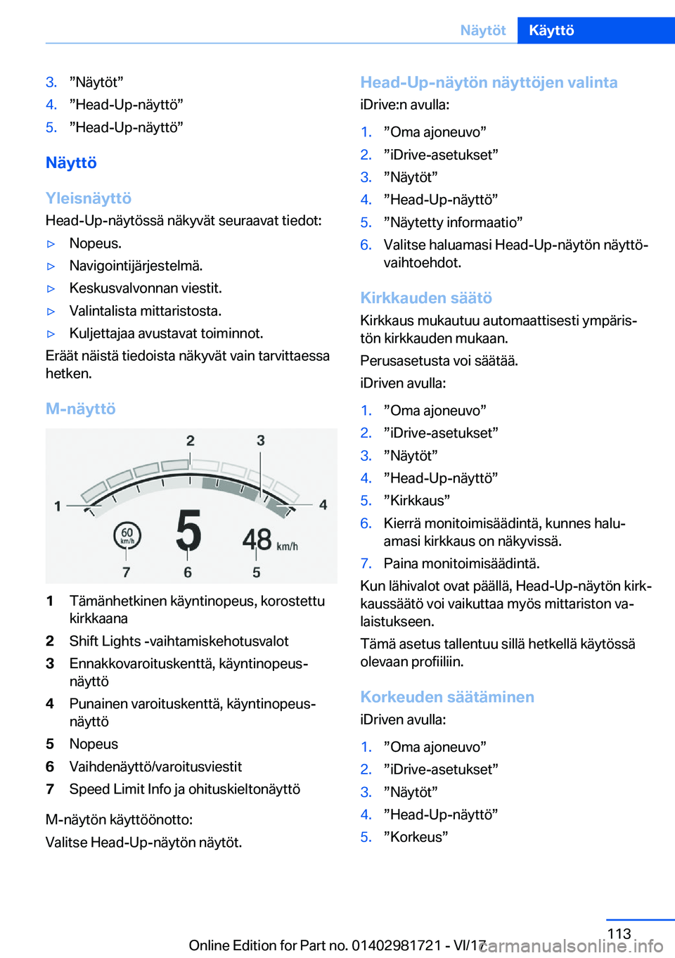BMW M4 2018  Omistajan Käsikirja (in Finnish) �3�.w�N�