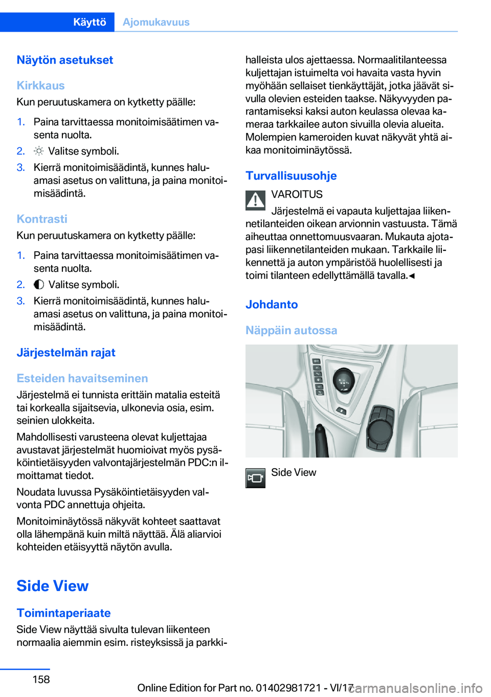 BMW M4 2018  Omistajan Käsikirja (in Finnish) �N�