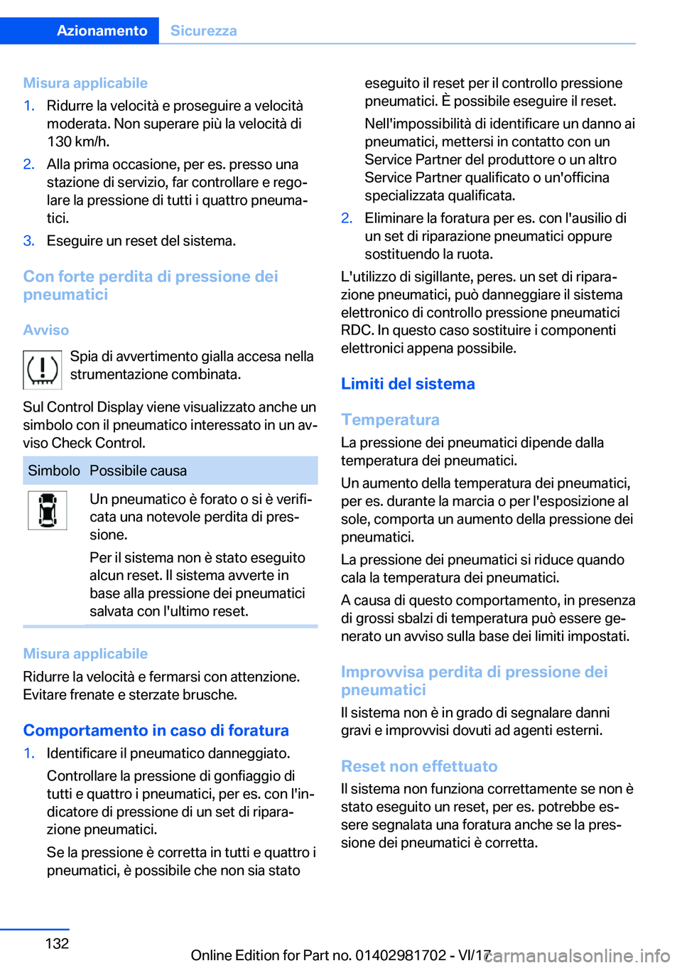BMW M4 2018  Libretti Di Uso E manutenzione (in Italian) �M�i�s�u�r�a��a�p�p�l�i�c�a�b�i�l�e�1�.�R�i�d�u�r�r�e� �l�a� �v�e�l�o�c�i�t�
