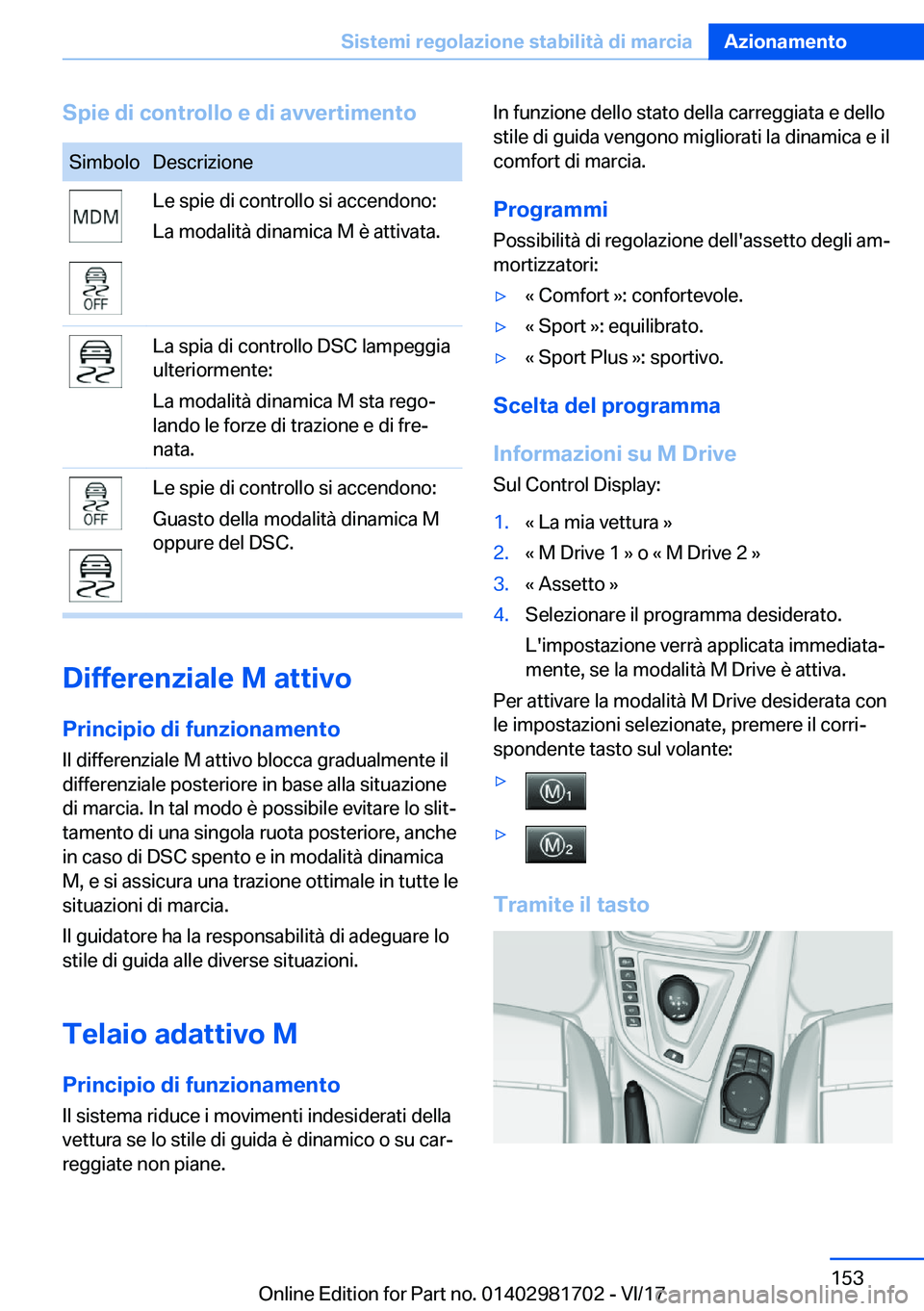 BMW M4 2018  Libretti Di Uso E manutenzione (in Italian) �S�p�i�e��d�i��c�o�n�t�r�o�l�l�o��e��d�i��a�v�v�e�r�t�i�m�e�n�t�o�S�i�m�b�o�l�o�D�e�s�c�r�i�z�i�o�n�e�L�e� �s�p�i�e� �d�i� �c�o�n�t�r�o�l�l�o� �s�i� �a�c�c�e�n�d�o�n�o�:�L�a� �m�o�d�a�l�i�t�