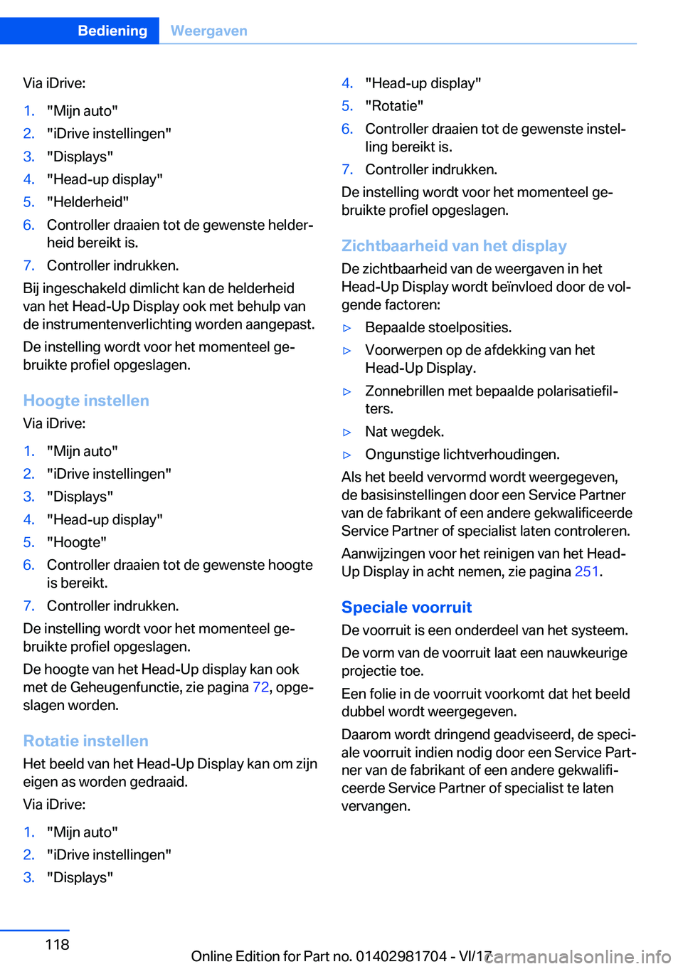 BMW M4 2018  Instructieboekjes (in Dutch) �V�i�a� �i�D�r�i�v�e�:�1�.�"�M�i�j�n� �a�u�t�o�"�2�.�"�i�D�r�i�v�e� �i�n�s�t�e�l�l�i�n�g�e�n�"�3�.�"�D�i�s�p�l�a�y�s�"�4�.�"�H�e�a�d�-�u�p� �d�i�s�p�l�a�y�"�5�.�"�H
