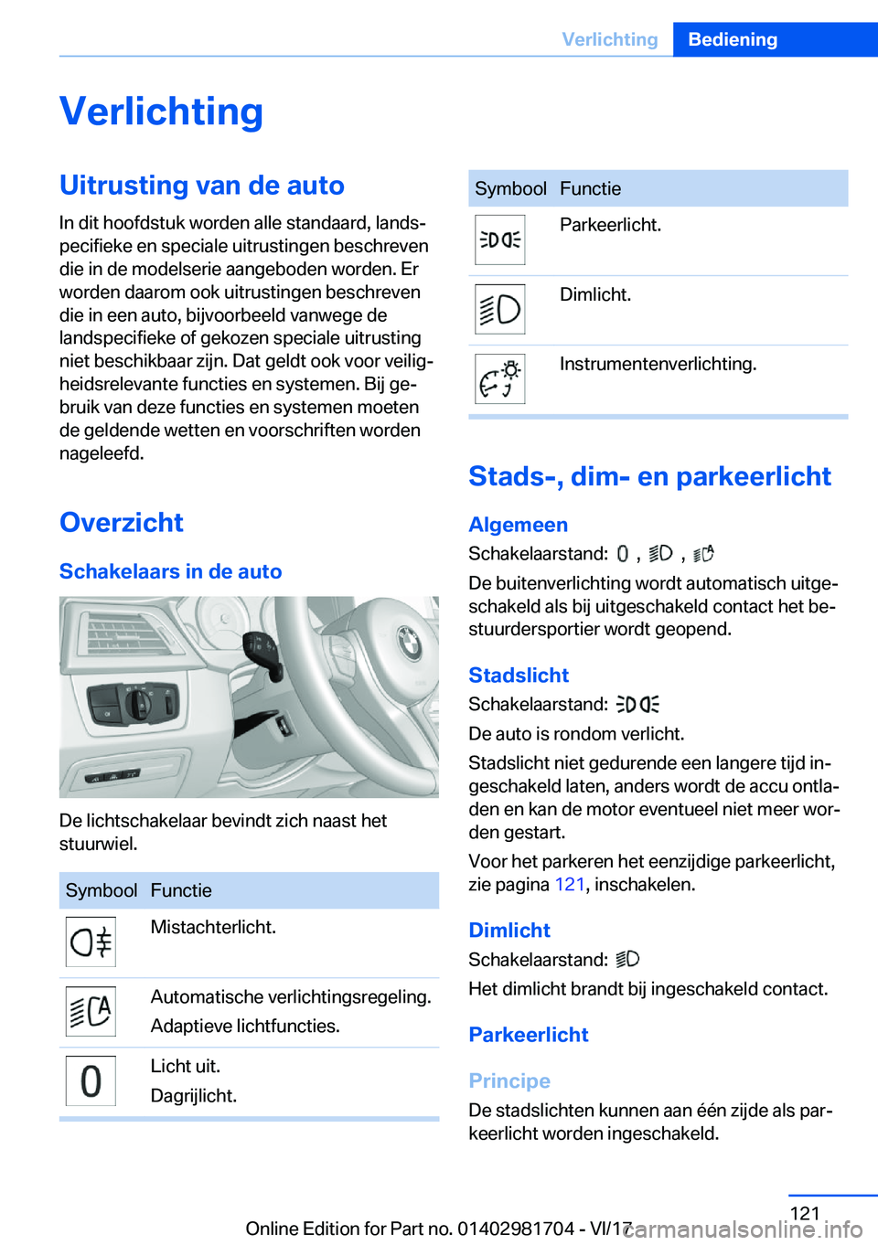 BMW M4 2018  Instructieboekjes (in Dutch) �V�e�r�l�i�c�h�t�i�n�g�U�i�t�r�u�s�t�i�n�g��v�a�n��d�e��a�u�t�o�I�n� �d�i�t� �h�o�o�f�d�s�t�u�k� �w�o�r�d�e�n� �a�l�l�e� �s�t�a�n�d�a�a�r�d�,� �l�a�n�d�sj
�p�e�c�i�f�i�e�k�e� �e�n� �s�p�e�c�i�a�l�