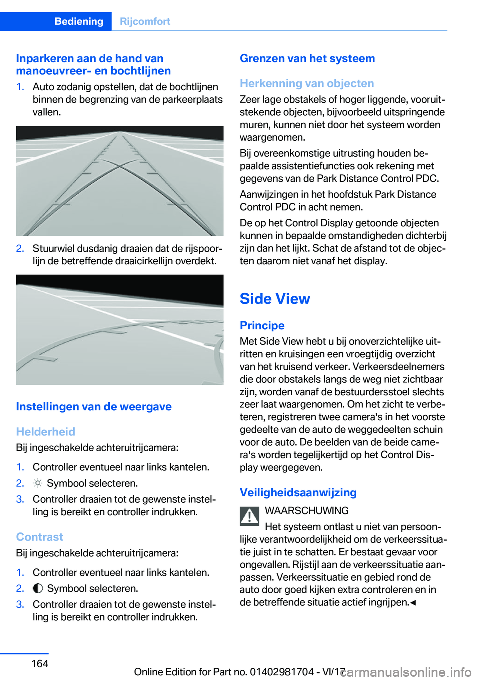 BMW M4 2018  Instructieboekjes (in Dutch) �I�n�p�a�r�k�e�r�e�n��a�a�n��d�e��h�a�n�d��v�a�n
�m�a�n�o�e�u�v�r�e�e�r�-��e�n��b�o�c�h�t�l�i�j�n�e�n�1�.�A�u�t�o� �z�o�d�a�n�i�g� �o�p�s�t�e�l�l�e�n�,� �d�a�t� �d�e� �b�o�c�h�t�l�i�j�n�e�n �b�i