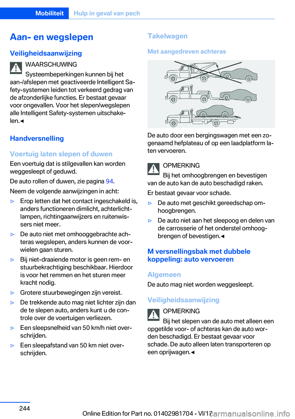 BMW M4 2018  Instructieboekjes (in Dutch) �A�a�n�-��e�n��w�e�g�s�l�e�p�e�n�V�e�i�l�i�g�h�e�i�d�s�a�a�n�w�i�j�z�i�n�g �W�A�A�R�S�C�H�U�W�I�N�G
�S�y�s�t�e�e�m�b�e�p�e�r�k�i�n�g�e�n� �k�u�n�n�e�n� �b�i�j� �h�e�t
�a�a�n�-�/�a�f�s�l�e�p�e�n� �m�