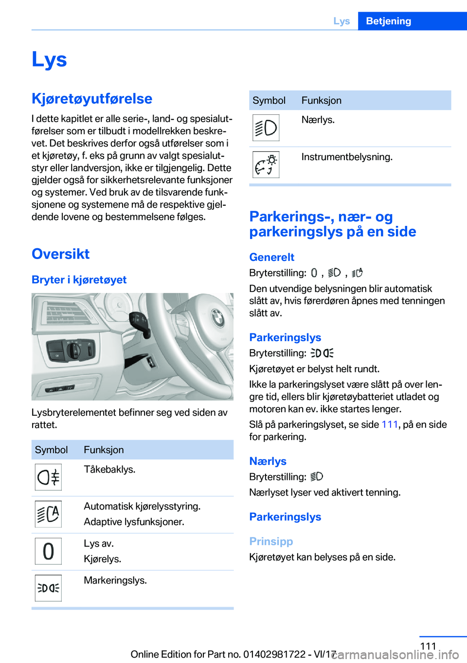 BMW M4 2018  InstruksjonsbØker (in Norwegian) �L�Z�s�K�j�