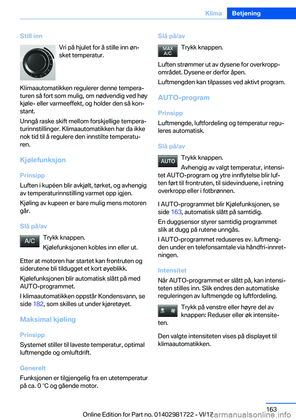 BMW M4 2018  InstruksjonsbØker (in Norwegian) �S�t�i�l�l��i�n�n�V�r�i� �p�å� �h�j�u�l�e�t� �f�o�r� �å� �s�t�i�l�l�e� �i�n�n� �