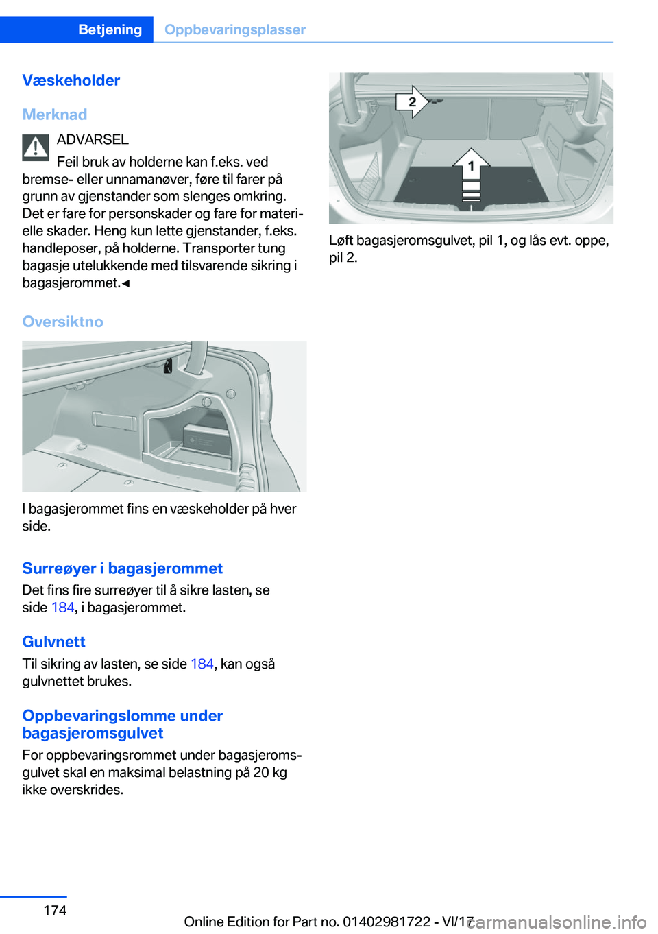 BMW M4 2018  InstruksjonsbØker (in Norwegian) �V�æ�s�k�e�h�o�l�d�e�r
�M�e�r�k�n�a�d �A�D�V�A�R�S�E�L
�F�e�i�l� �b�r�u�k� �a�v� �h�o�l�d�e�r�n�e� �k�a�n� �f�.�e�k�s�.� �v�e�d
�b�r�e�m�s�e�-� �e�l�l�e�r� �u�n�n�a�m�a�n�