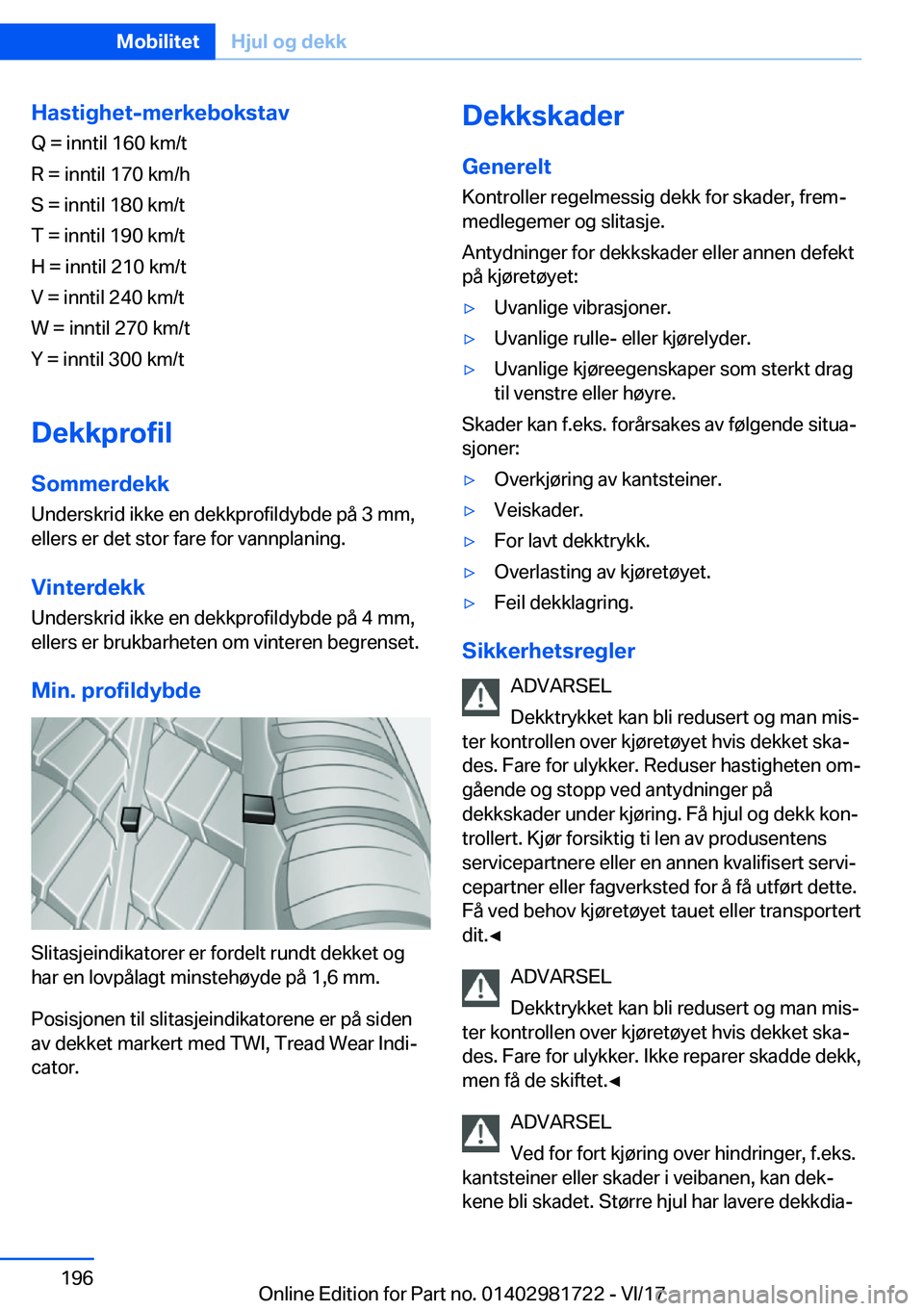 BMW M4 2018  InstruksjonsbØker (in Norwegian) �H�a�s�t�i�g�h�e�t�-�m�e�r�k�e�b�o�k�s�t�a�v�Q� �� �i�n�n�t�i�l� �1�6�0� �k�m�/�t
�R� �� �i�n�n�t�i�l� �1�7�0� �k�m�/�h
�S� �� �i�n�n�t�i�l� �1�8�0� �k�m�/�t
�T� �� �i�n�n�t�i�l� �1�9�0� �k�m�/�t
