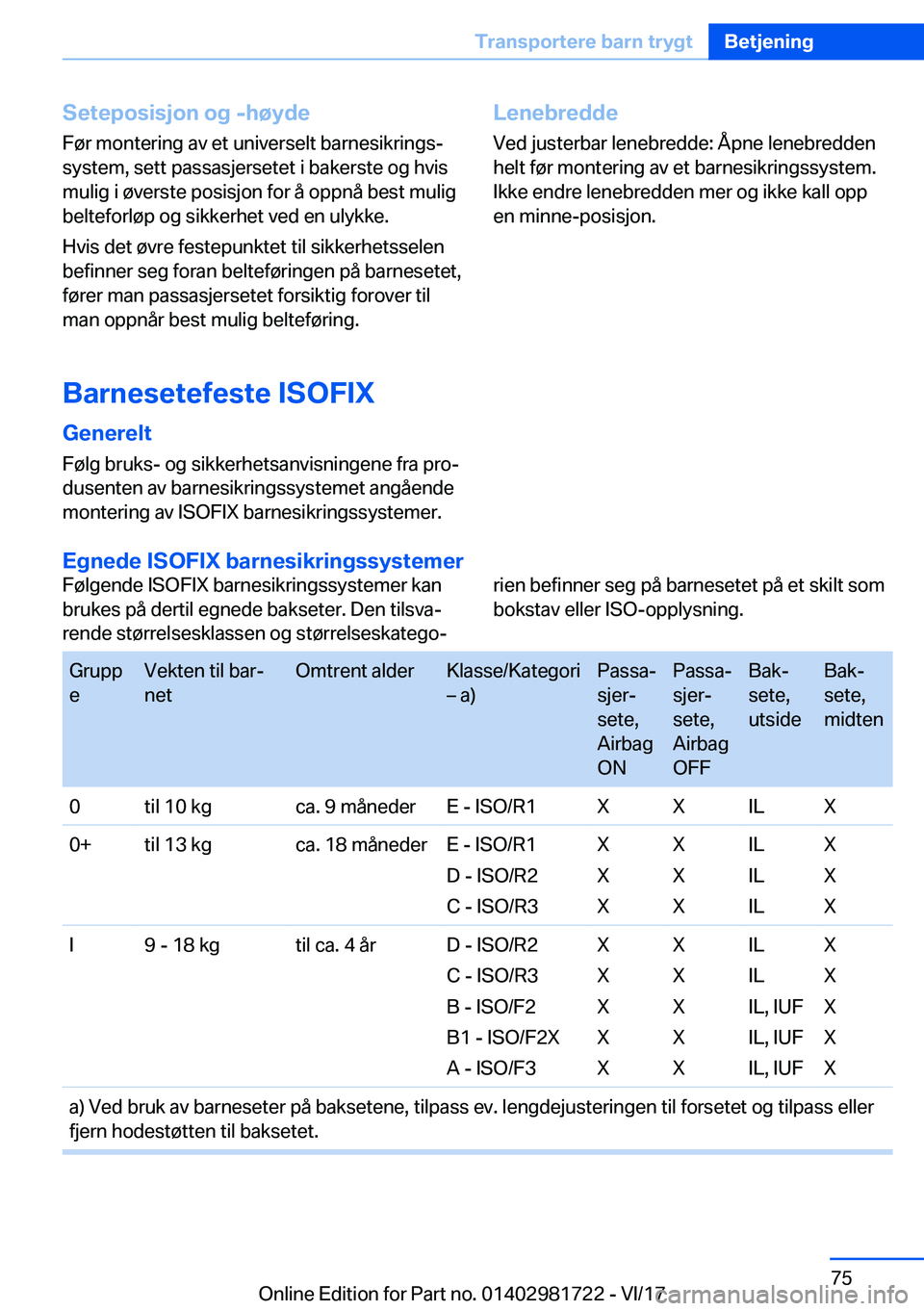 BMW M4 2018  InstruksjonsbØker (in Norwegian) �S�e�t�e�p�o�s�i�s�j�o�n��o�g��-�h�