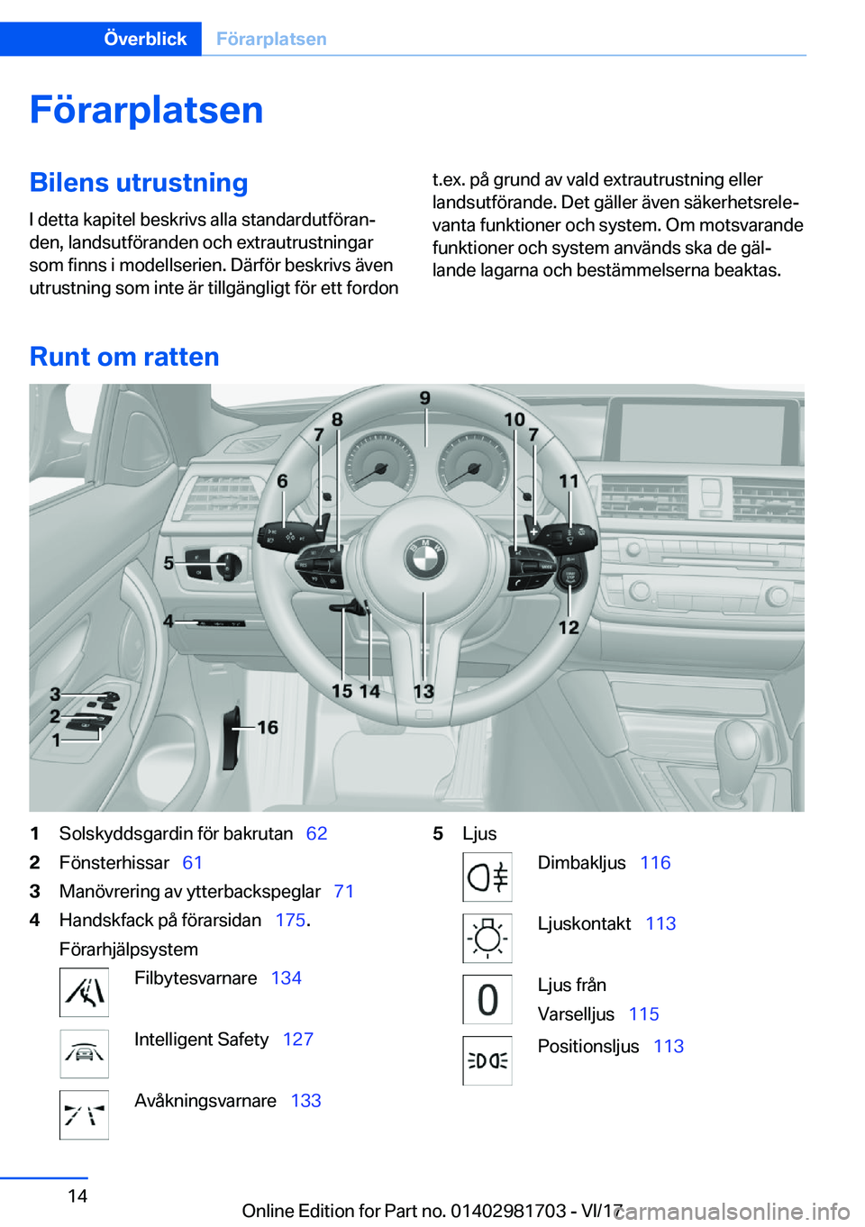 BMW M4 2018  InstruktionsbÖcker (in Swedish) �F�