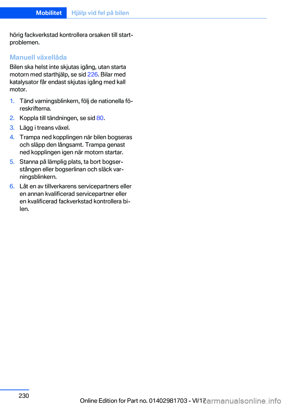 BMW M4 2018  InstruktionsbÖcker (in Swedish) �h�