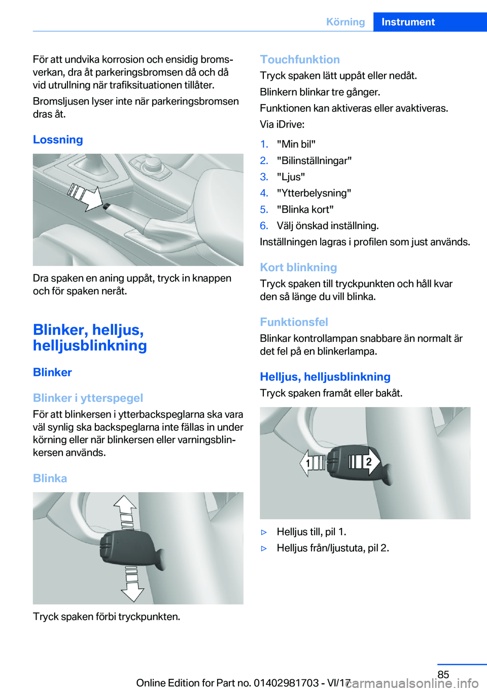 BMW M4 2018  InstruktionsbÖcker (in Swedish) �F�