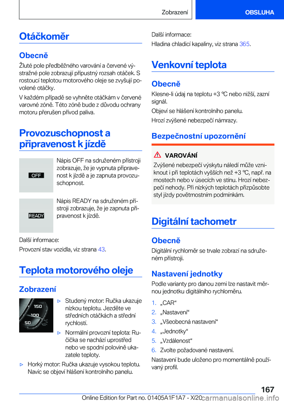 BMW M5 2021  Návod na použití (in Czech) �O�t�